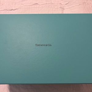 Never been used Tiffany Champagne glasses. Makes for a beautiful wedding gift.